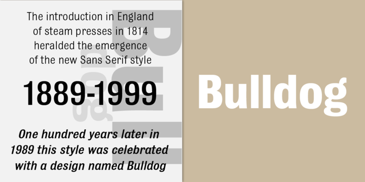 Bulldog Font preview